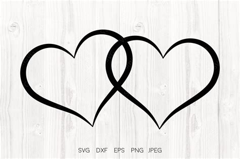 Spark Love with Delightful Double Hearts SVG Design for Crafting Projects