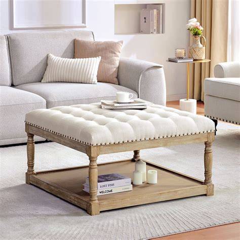 Double Ottoman Coffee Table