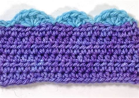 Double Scallop Crochet Border