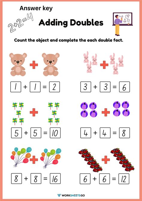 Doubles Addition Worksheet