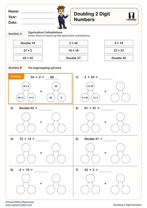 Doubling Maths Worksheets