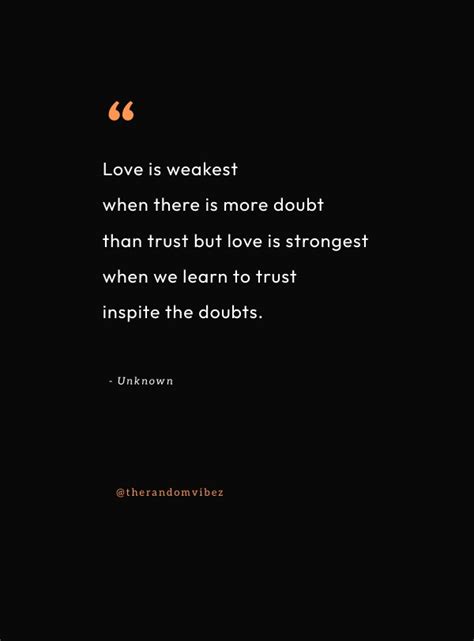 Doubt In Love Relationship Quotes