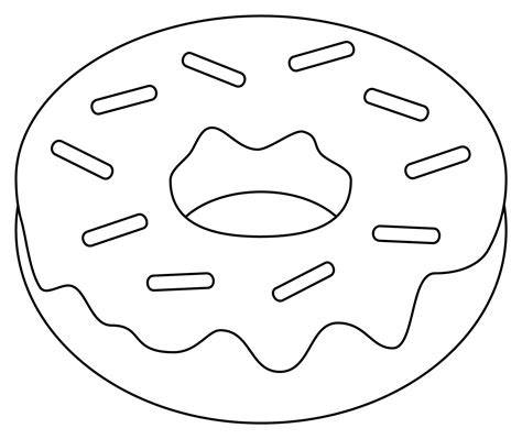 Doughnut Coloring Page