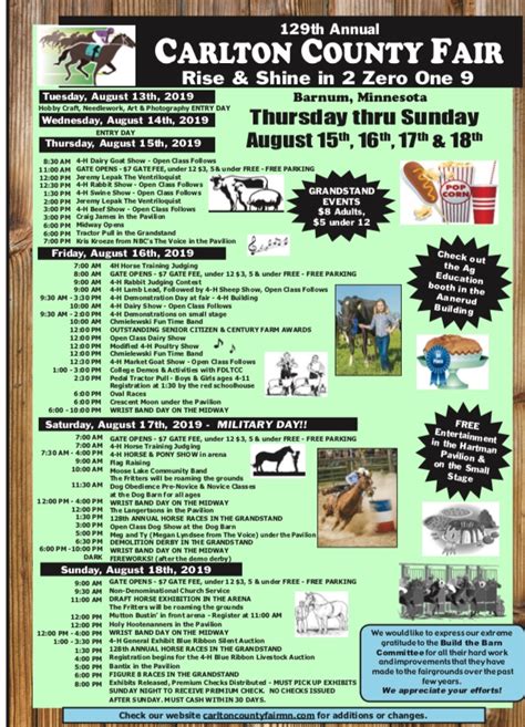 Douglas County Fairgrounds Calendar