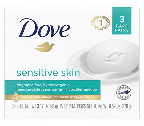 Unlock the Secret to Glowing, Soothing Skin: Dive into the Sublime Ingredients of Dove's Sensitive Skin Bar!
