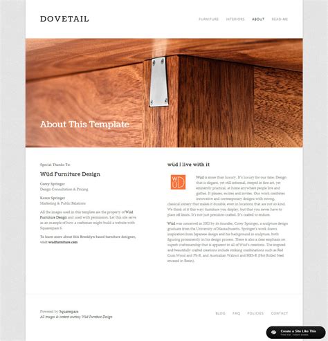 Dovetail Template Squarespace