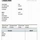 Down Payment Invoice Template