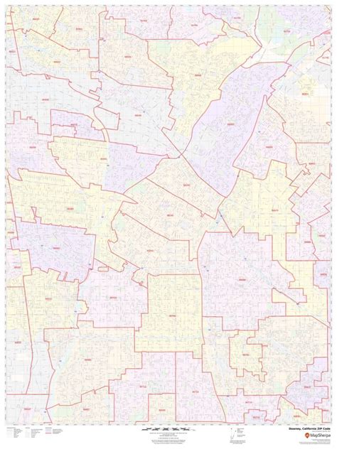Zip Code Map For Downey CA