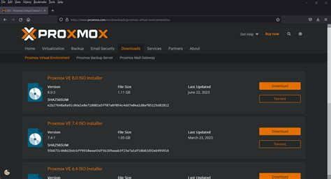 Download the Proxmox ISO