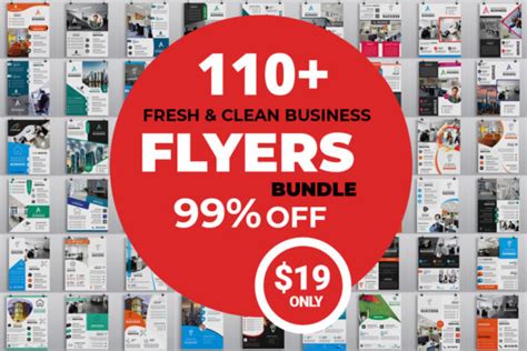 Download Download 110+ Clean Business Flyers Bundle PSD Files