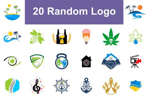 Download Download 20 Random Logos V.2 PSD Crafts