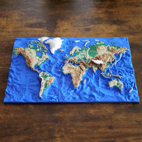 high resolution realistic wooden world map 3d model 3D model CGTrader