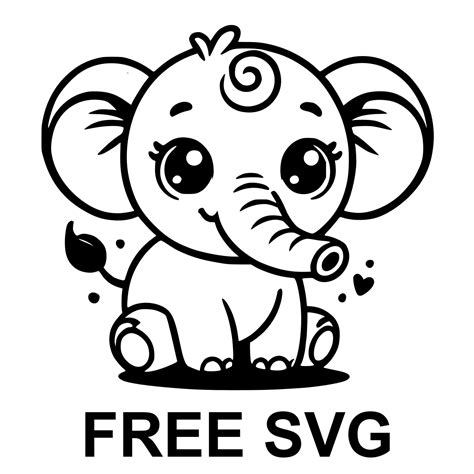 Download Download Baby Elephant Svg File Free DXF File Cut Files