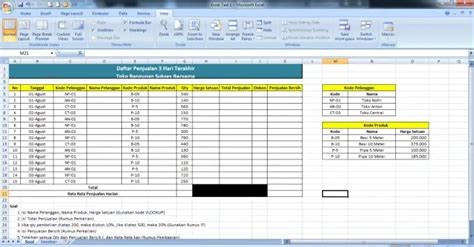Download Contoh Soal Excel Admin