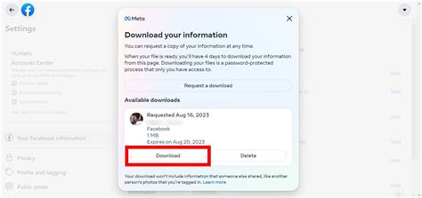 Download Data Facebook