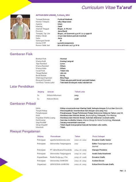 Download File Cv Taaruf