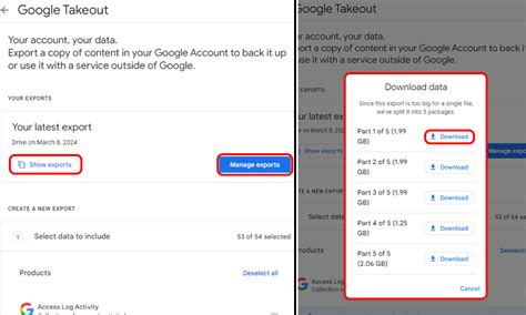 Download Google Data Using Takeout on Phone