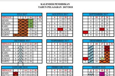 Download Kalender Pendidikan 2018/2019 Excel
