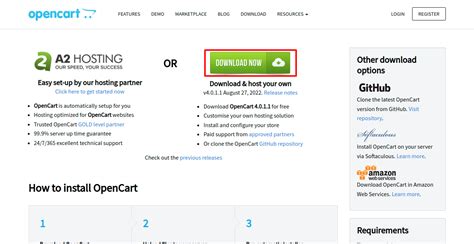 Download OpenCart Latest Release
