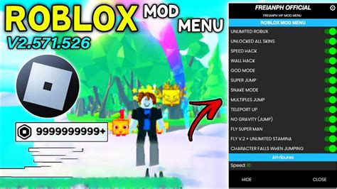 Download Roblox Mod (Menu Mod, Ghost/God Mode) v2.573.506 