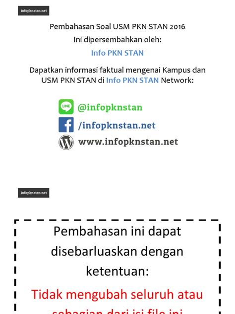 Download Soal Stan 2016