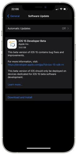 Download and Install iOS 15 Developer Beta on iPhone and iPad With Ease