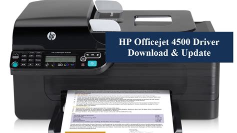 Download and Install the HP OfficeJet 4500 Driver for Efficient Printing