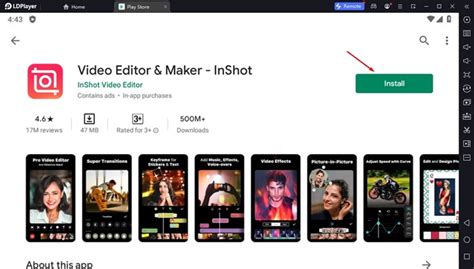 Download and Installation of InShot Video Editor for PC