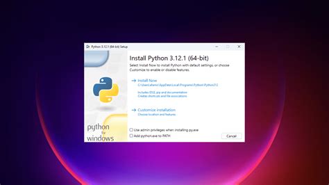 Download and install Python