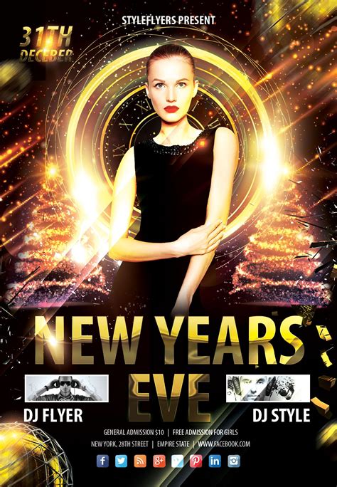 Download our new magical flyer for your New Year eve promotion! #newyear #newyeareve #party #