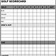Downloadable Printable Blank Golf Scorecard Template