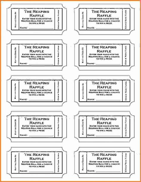 Downloadable Printable Tickets Pdf