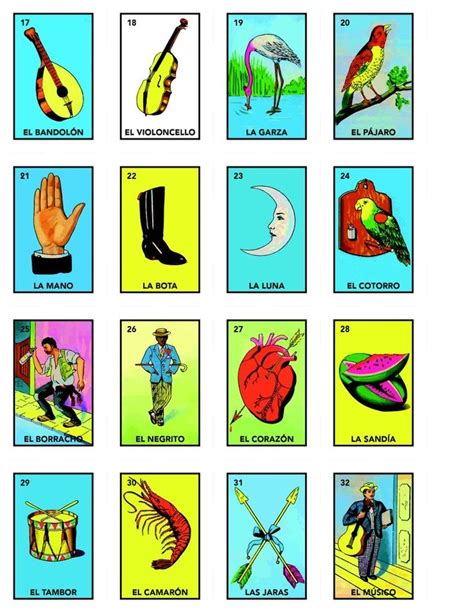 Downloadable Printable Loteria Cards Pdf Free