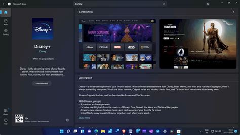 Downloading And Installing Disney+ For Windows 11