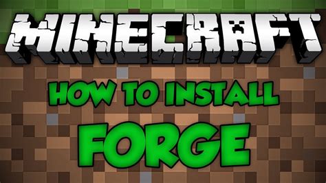 Downloading Minecraft Forge