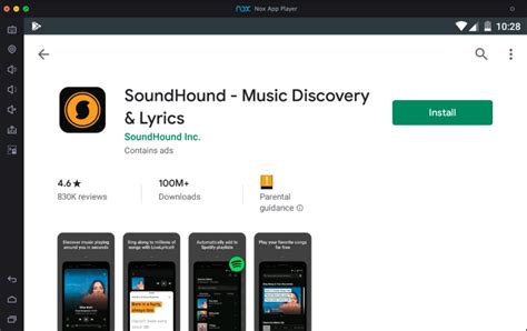 Downloading SoundHound App for PC