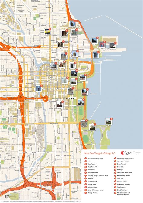 Down Town Chicago Map Dyslexiatips Printable Walking Map Of