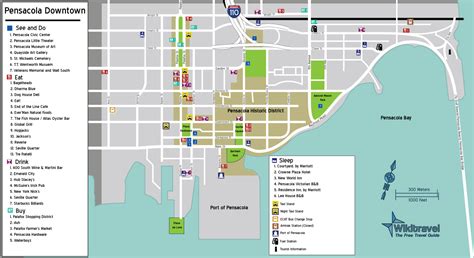 Downtown Pensacola Map