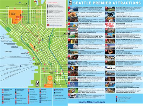 Seattle Wa Tourist Map Travel News Best Tourist Places In The World