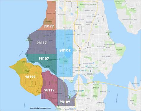 Seattle WA Zip Code Map [Updated 2022]