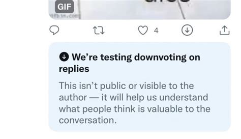 Downvoting in testing