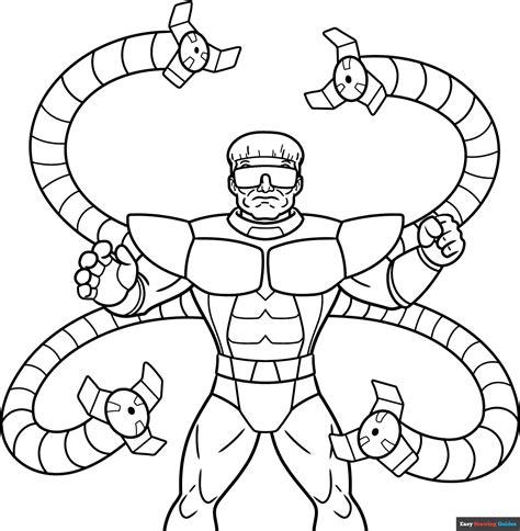 Dr Octopus Coloring Pages