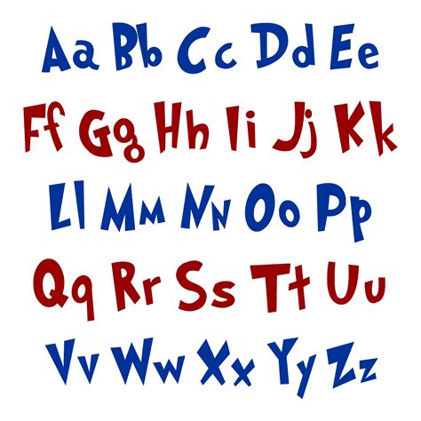 Dr Seuss Alphabet Letters Printable