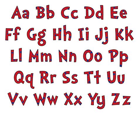 Dr Seuss Printable Alphabet Letters