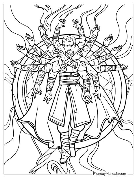 Dr Strange Coloring Pages