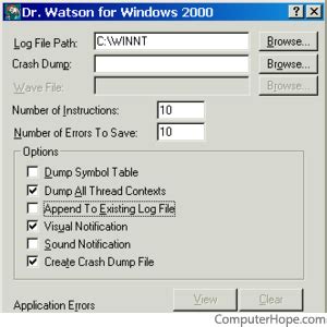 Dr Watson Computer Program