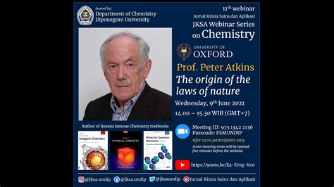 Dr. Peter Atkins dalam Kimia