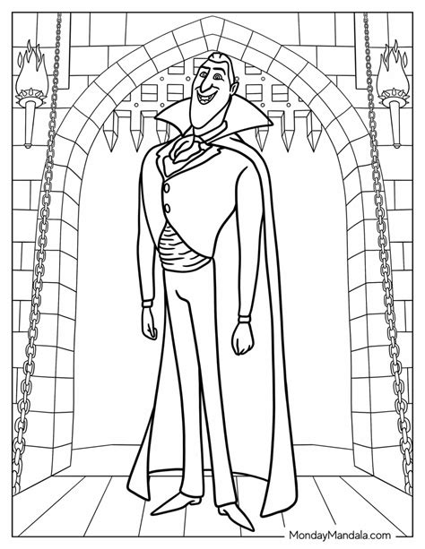 Dracula Coloring Page