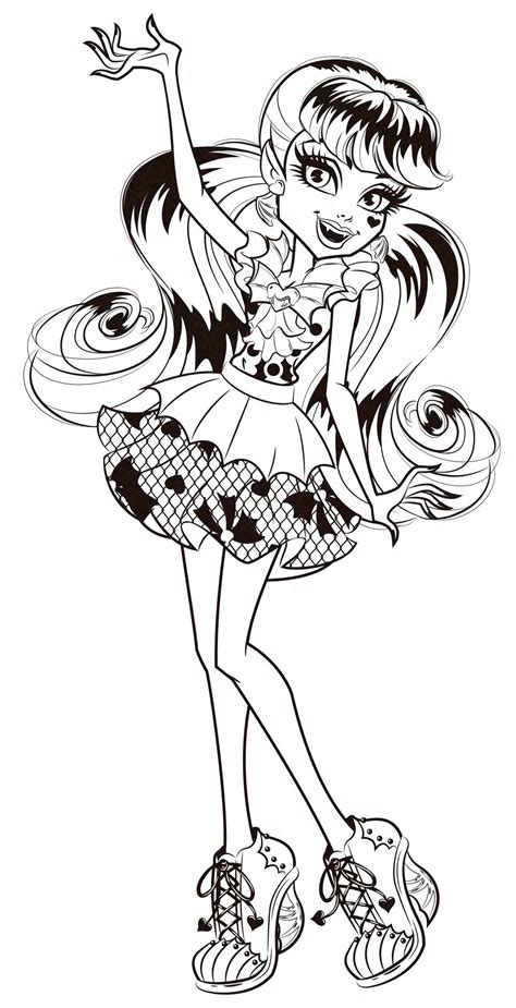 Draculaura Coloring Pages