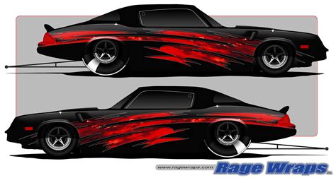 Drag Race Car Vinyl Graphics